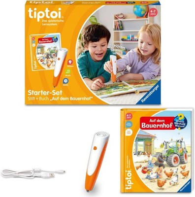 Ravensburger Tiptoi Starter Set Stift Bauernhof Buch Lernsystem Kinder ab 4