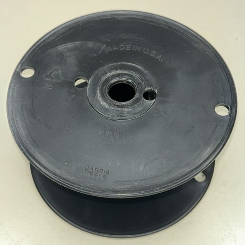 Una (1) Grande Bobina Vuota in Plastica Nera per Corda Cavo Filo Paracord Alta 3,25" - Foto 2 di 6