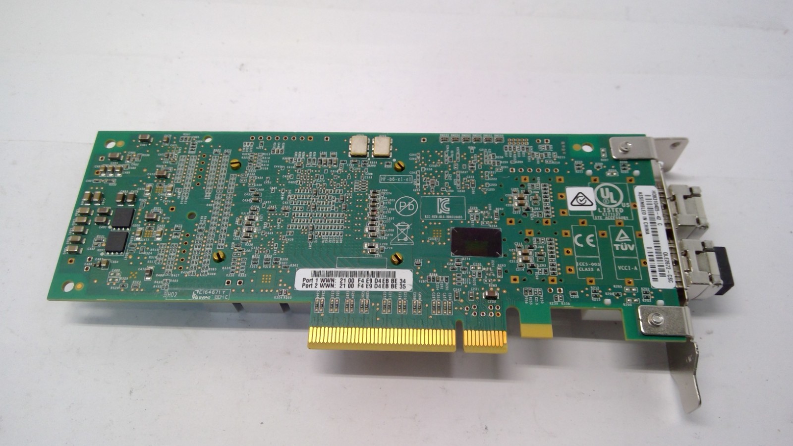 CISCO Qlogic QLE2672-CSC  Dual Port SFP+ 16Gb Fibre Channel HBA Server Card