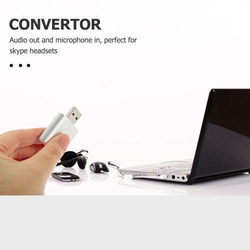 Heavy Duty Aluminum USB External Stereo Sound Adapter for and - 第 2/12 張圖片