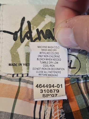 Pantalones cortos Old Navy XXL a cuadros para hombre 100 % algodón multicolor con cordón cintura - Imagen 9 de 15