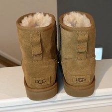 UGG Women's Suede Ankle Boots mini side logo