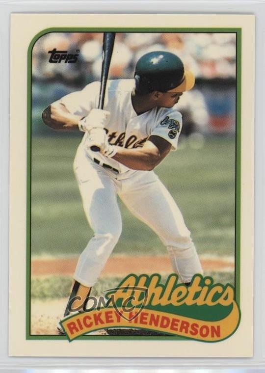 1989 Topps Traded Box Set Collector's Edition (Tiffany) Rickey Henderson HOF