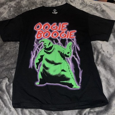 L Black Oogie Boogie Graphic Shirt Boogeyman Nightmare Before Christmas