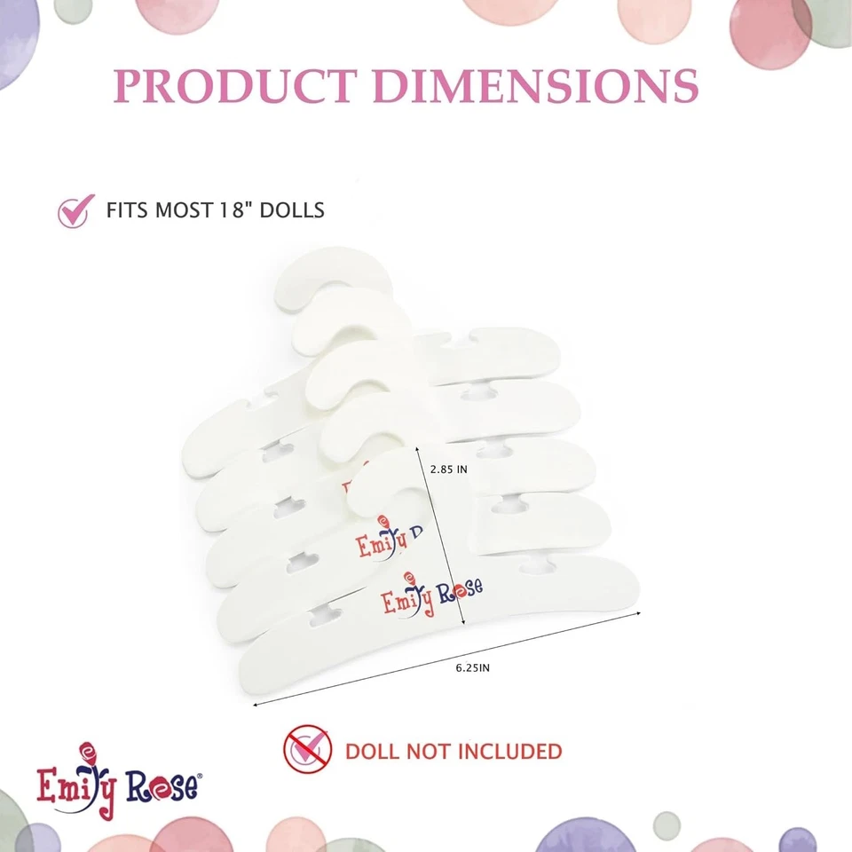 Armario Ropa Muñeca con Perchas - Colección Floral Foto 4 de 4