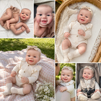 19 Zoll Emmy Reborn Puppe Kit unvollendet bemalt weiches Vinyl zum Selbermachen Teile Zubehör