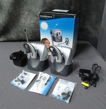 Lot of 2 Plantronics CS70N Wireless Headsets CS70 NC Charging Bases