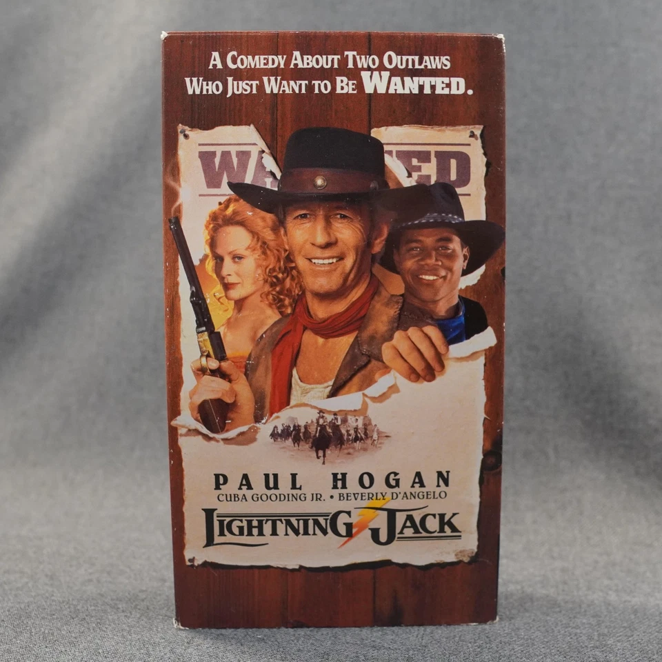 Lightning Jack VHS 1994 Western Comedy Movie Paul Hogan Cuba Gooding Jr HBO - Image 3 of 4