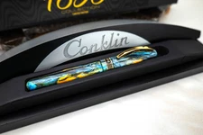 CONKLIN 1898 COLLECTION KEN'S MIX FOUNTAIN PEN JONATHON BROOKS 14K OMNIFLEX #34