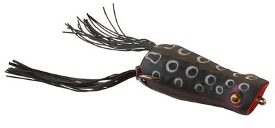 Daiwa D-Popper Frog 6,5cm / 14g Black Poison Oberflächenköder Popper Froschimita