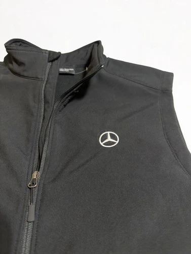 Mercedes Benz Soft Shell Black Zipper Vest Men’s XL image 4