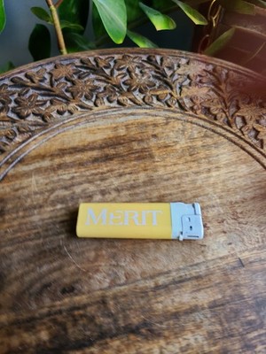Vintage Scripto Merit Cigarettes Lighter Tobacco Advertising Promo Collectible