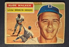 1956 Topps - Rube Walker #333 Brooklyn Dodgers Poor has Ceased Corner and Tape