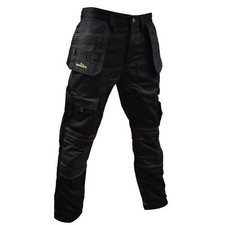 WORKGEARUK Black Work Trousers, workwear, multi pocket, utility, trade - WG-TR02