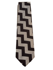Nordstrom Mens Tie Black And Silver 100 Silk Made In USA Used