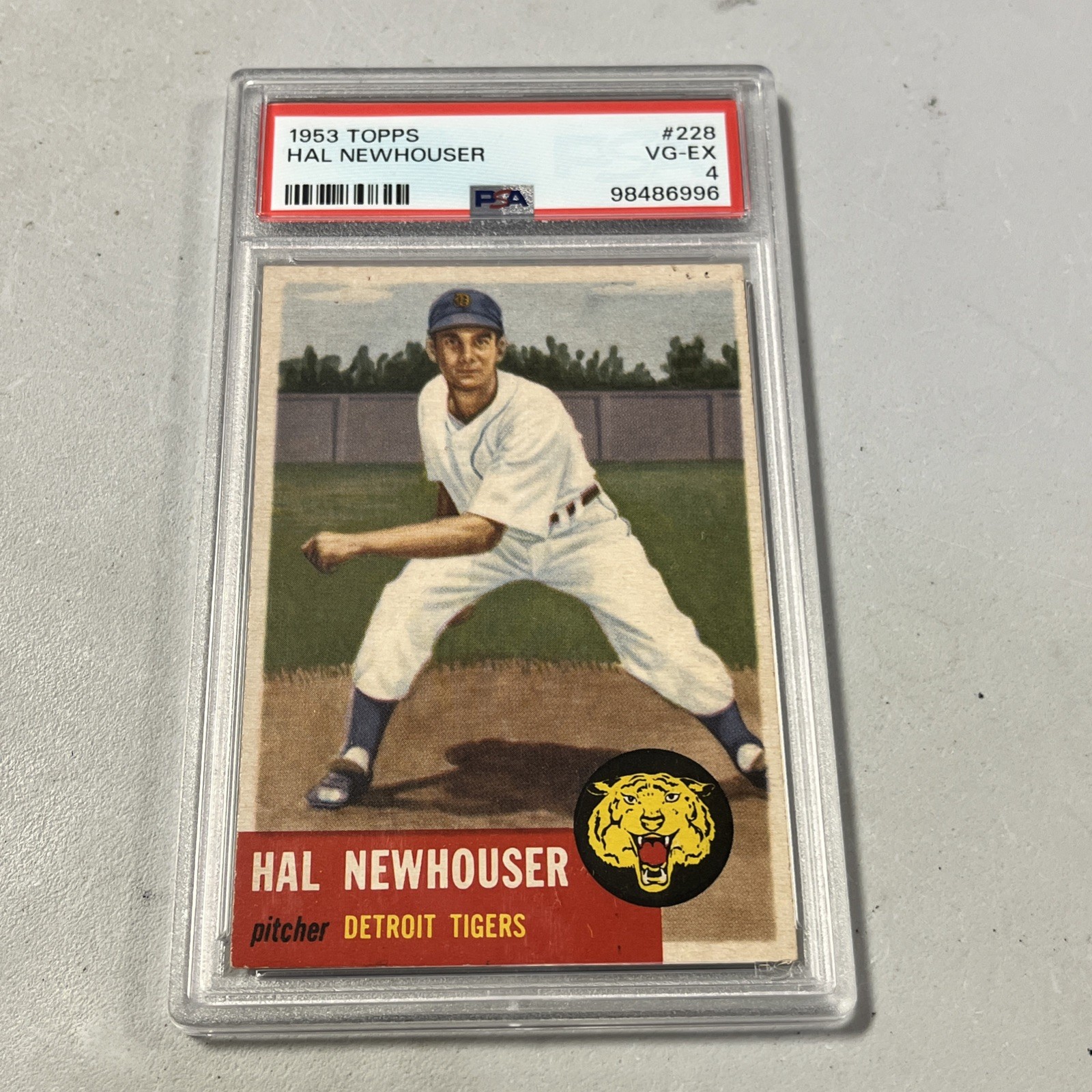 1953 Topps #228 Hal Newhouser PSA 4 Detroit Tigers 