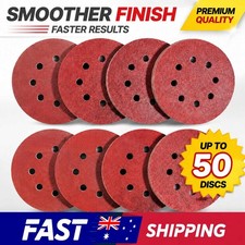 50x Sanding Discs 125mm 5" 8-Hole 40-3000 Grit Orbital Sander Pads Sandpaper