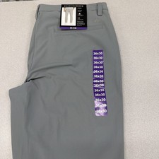 Dockers Pants Mens 36x30 Grey Slim Fit Straight Leg Tech Performance NEW