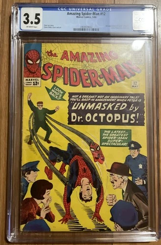 Amazing Spider-Man #12 CGC 3.5 Marvel 5/64 3rd Doc Octopus