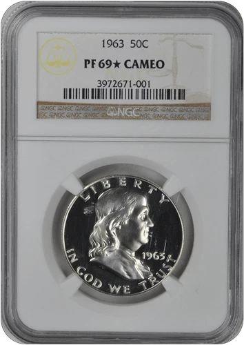 1963 Franklin Half Dollar NGC (99) PF 69