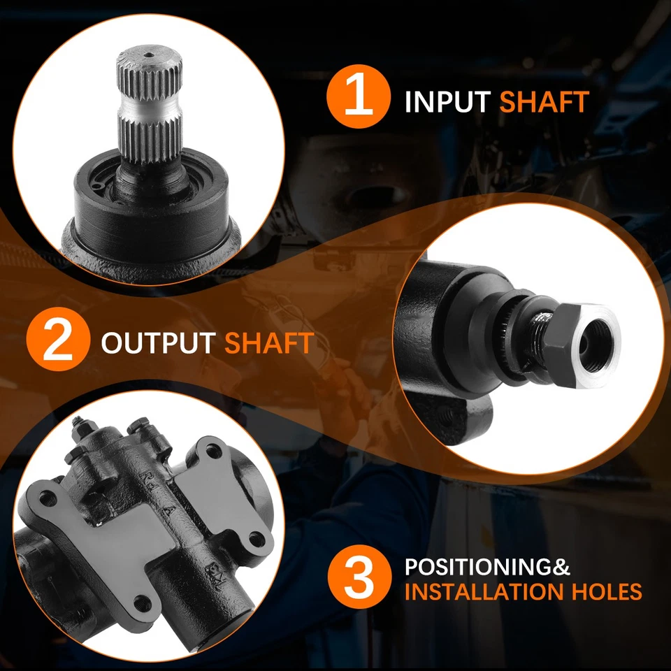 Power Steering Gear Box For 1969-1987 GMC C1500 Chevrolet C10 Series 500 14:1 S+ Foto 3 de 4