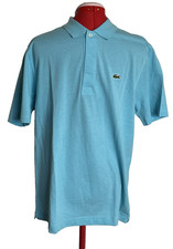 NEW MENS LACOSTE SHORT SLEEVE LIGHT BLUE POLO SHIRT SIZE MEDIUM 5 NWT