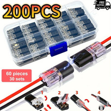 Automotive Wire Connector Quick No Strip Electrical Cable Terminal Dual Line Plu