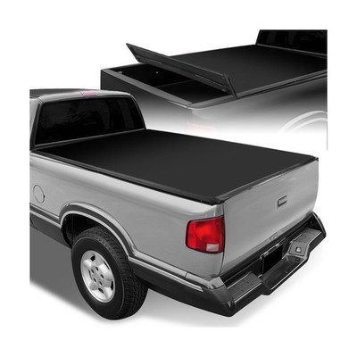Soft Tri-Fold Tonneau Cover Compatible with 94-04 Chevy S10 GMC Sonoma Fleets...