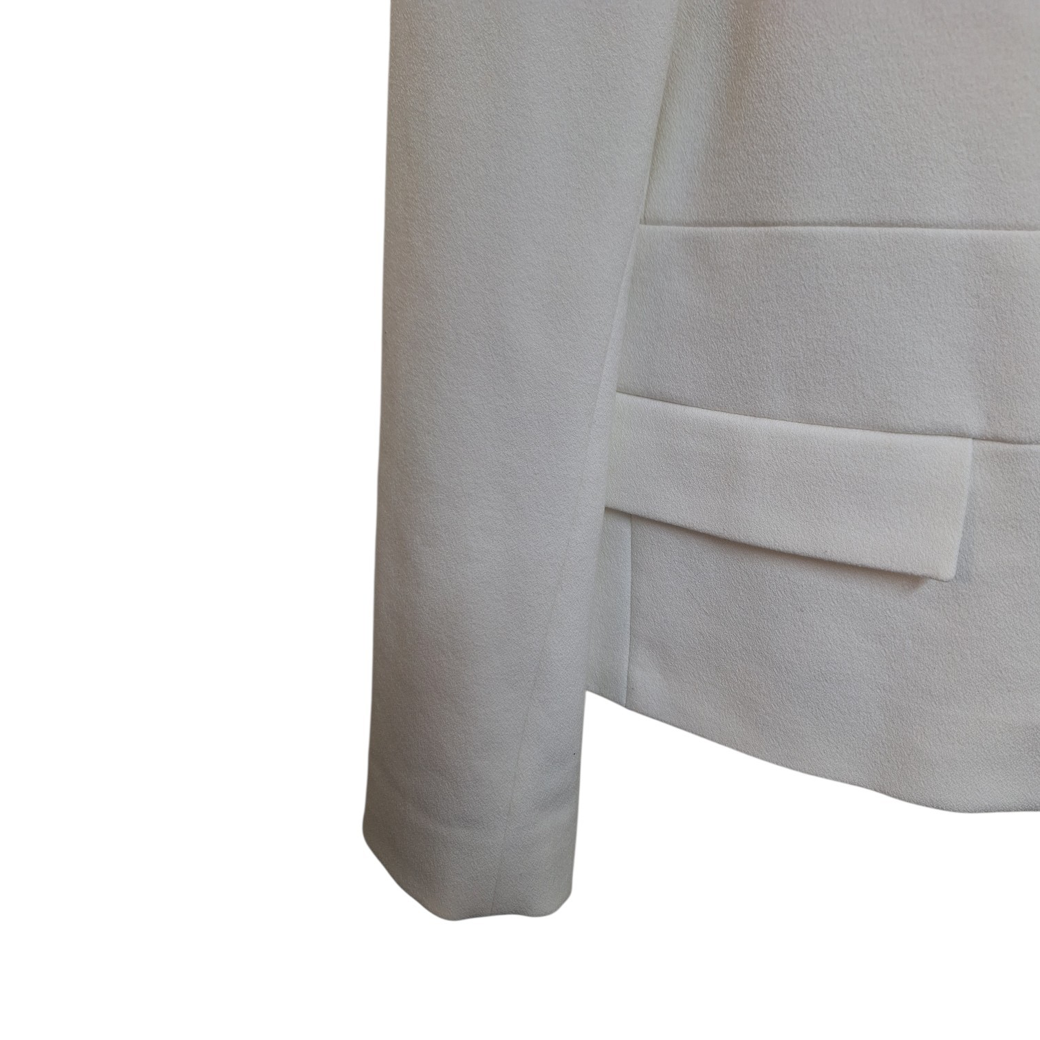 White Jacket Medium Zara Basic Collection. Stud F… - image 8