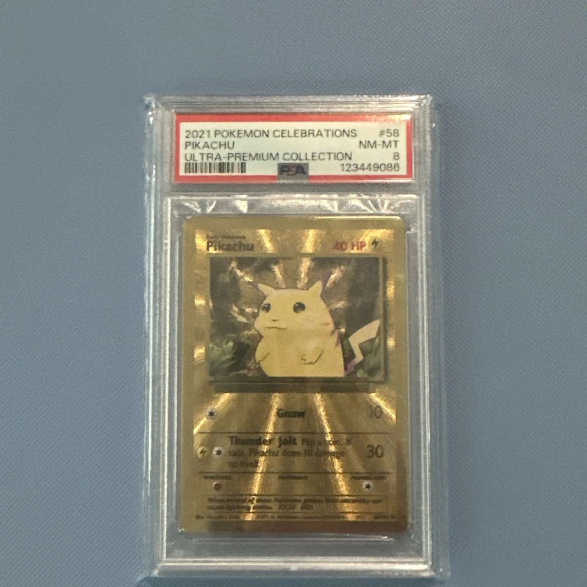 Pikachu Pokémon TCG Metal Individual Collectible Card Game Cards