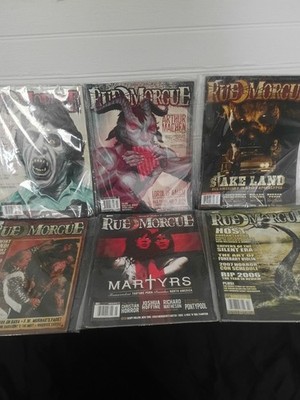 Rue Morgue Magazine - Lot of 6 Issues - #'s 64, 67, 87, 93, 109, & 131