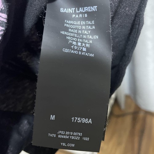 Saint Laurent Multicolor Palms Cotton T-Shirt SizeM - Picture 4 of 24