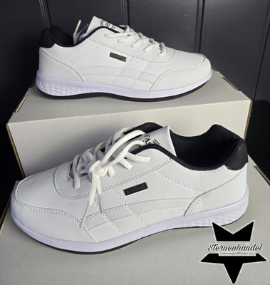 Leichter Herrenturnschuh in weiß   kostenloser Versand! Low Top