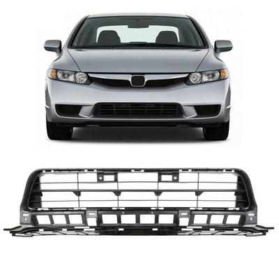 #ad #ad NEW Lower Bumper Cover Grille Fits 2009 2011 09 11 Honda Civic Sedan $30.50