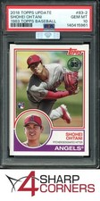 2018 TOPPS UPDATE 1983 TOPPS #83-2 SHOHEI OHTANI RC MBA SILVER DIAMOND PSA 10