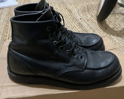 Red Wing 8137 11.5 D Moc Toe Used Black Heritage | eBay