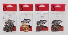 New! 4 Pack Lot Of Fishing Items: Starmaker #7 Snaps & #7 & #10 Barrel Swivels