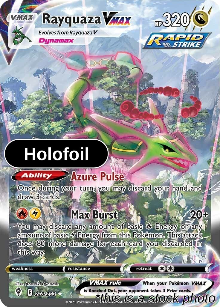 Rayquaza VMAX (Alternate Art Secret) [SWSH07 - 218/203]
