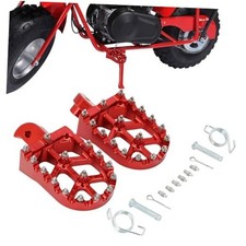Mini Bike Foot Pegs Footrest Bracket Set MX Style CNC for CT200U CT200U-EX red
