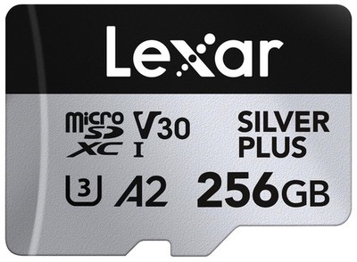 Lexar Silver Plus 256GB Micro SD Karte bis zu 205 MB/s microSDXC UHS I Flash