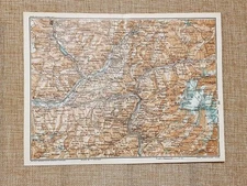 1914 M.Adamello Crozzon di Lares Lombardia T.C.I. Map or Map