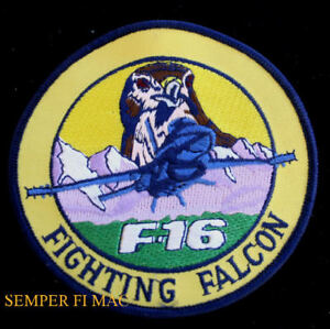 F-16 FIGHTING FALCON HAT PATCH US AIR FORCE USAF PIN UP AFB PILOT CREW GIFT WOW