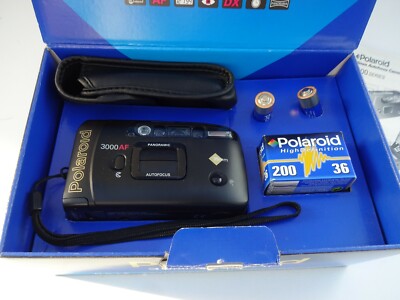  Polaroid 35 mm 3000AF Date AUTOFOCUS PANORAMA IN OVP UNBENUTZT