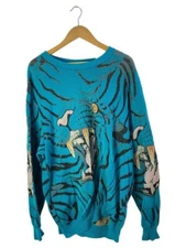 WACKO MARIA   22SS   TIM LEHI SWEATER   SWEATER (THICK)   L   COTTON   BLU