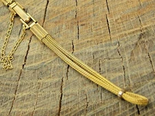 NOS JB Champion Unused Vintage Watch Band Butterfly Loop End Rolled Gold Plate