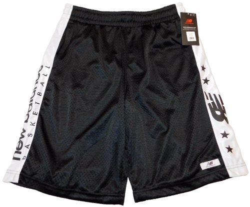 New Balance Boy's Basketball Shorts Black White XL/18-20 Athletic Lined Mesh NEW - Picture 5 of 5