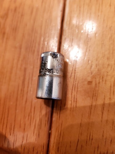 Snap On 1/4 Drive 7 9MM 12PT Shallow 3/8 Drive 11 16MM 12PT Deep Sockets Worn - Picture 10 of 12