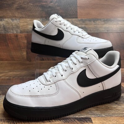 Nike Men's Air Force 1 Low White Black Sole Shoes CK7663-101 Nike Men's Air Force 1 Low White Black Sole Shoes CK7663-101