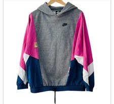 Nike Women's Icon Clash Multicolor Windbreaker Hoodie Oversized Sz XS