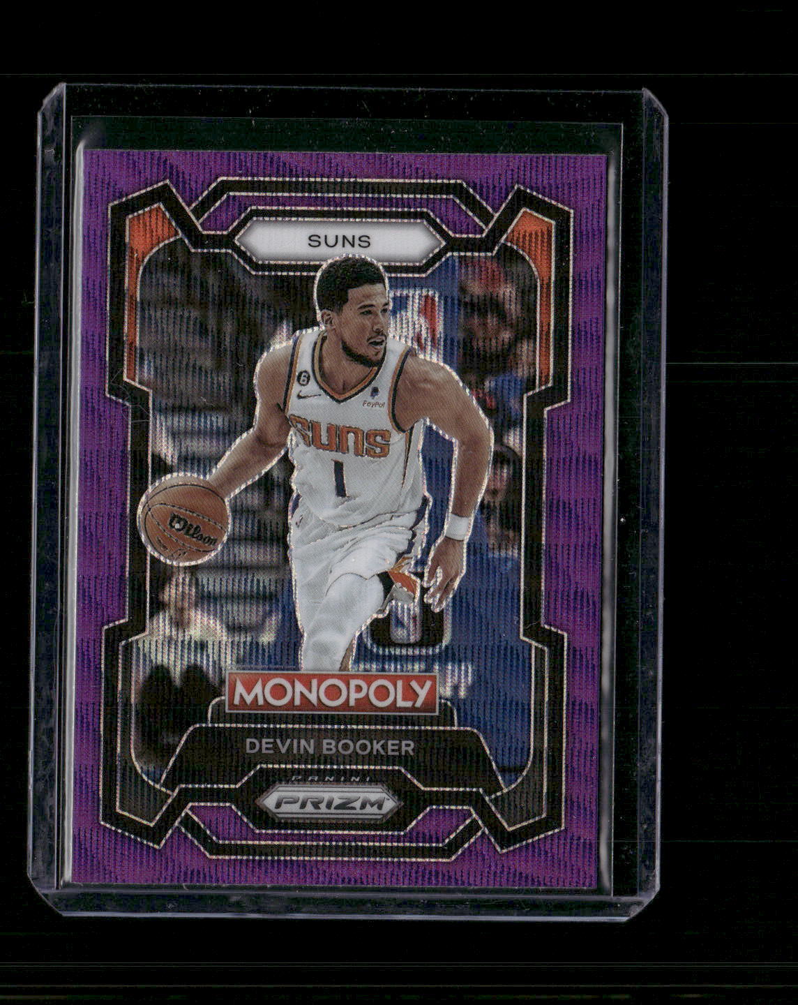 2023-24 Panini Prizm Monopoly Purple Wave #72 Devin Booker Phoenix Suns